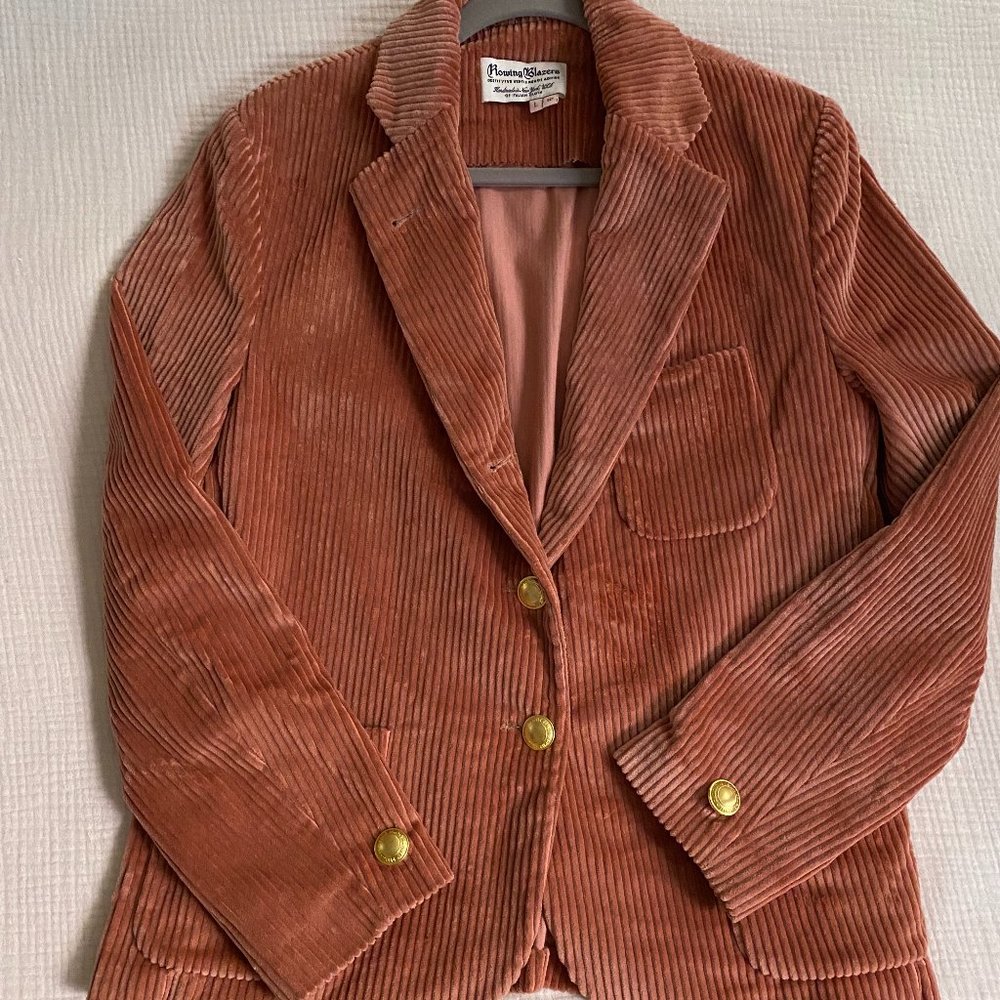 Never Worn - Rowing Blazers Dark Pink Corduroy Blazer